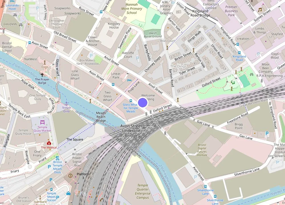 Map: ibis Bristol Temple Meads
